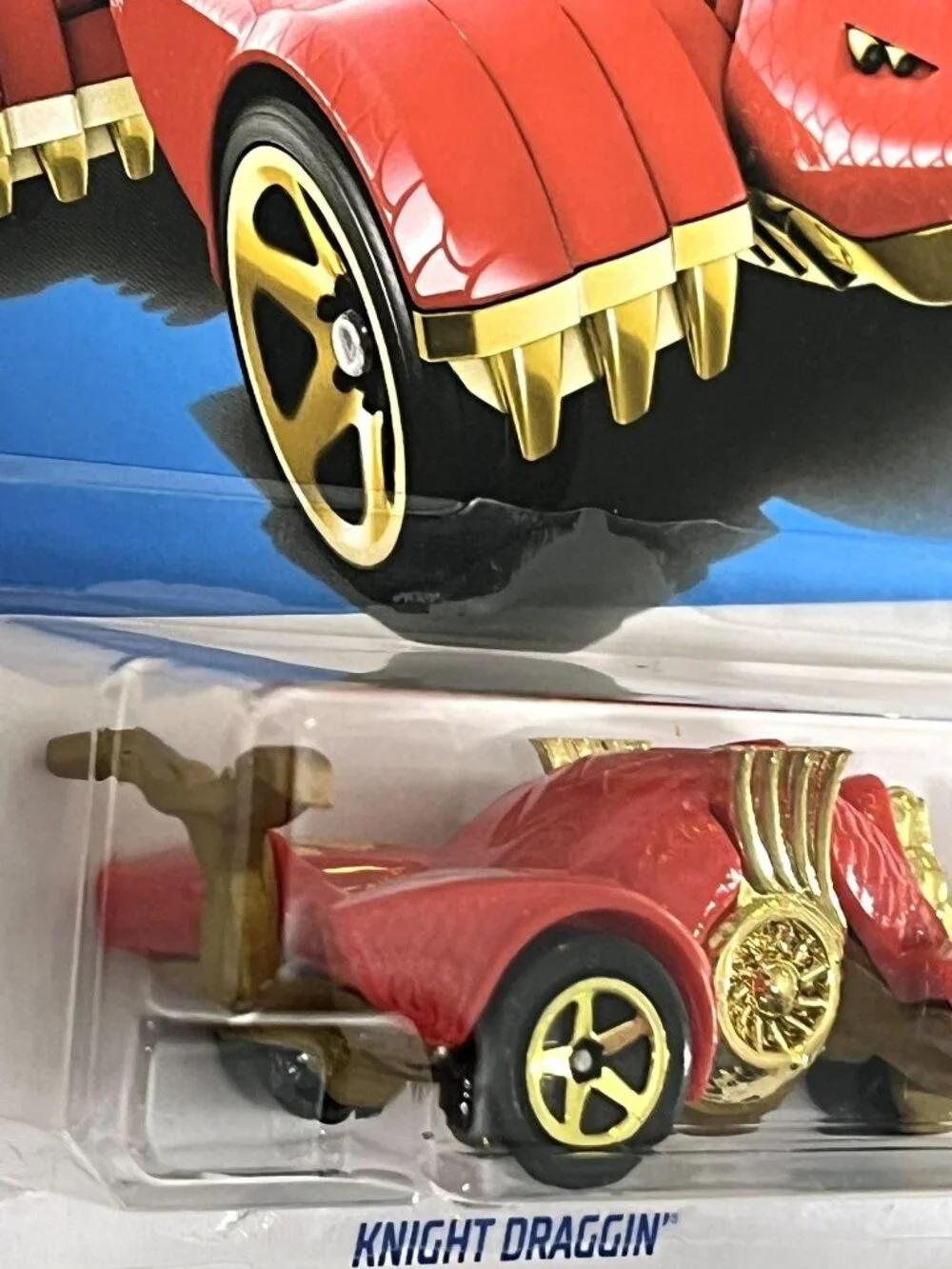 Hot Wheels Knight Draggin Red Gold Celebration Racers 2/10 NOC 2024